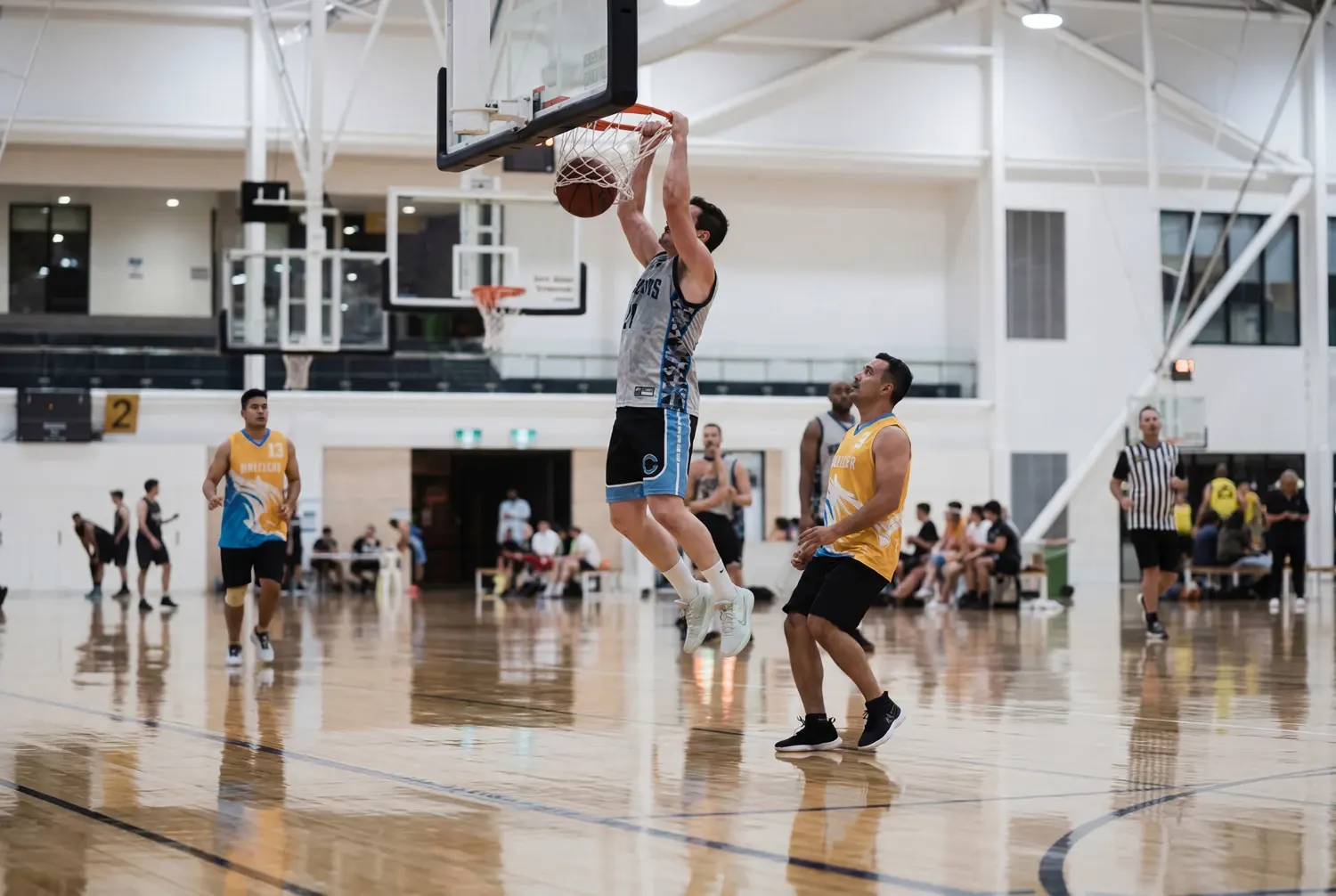 Young athletes competing in community basketball on the Gold Coast